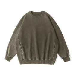 3Pcs Mens Oversized Acid Wash Sweatshirt