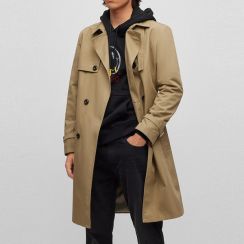 Mens Fashion Casual Trench Coat