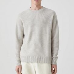 Organic Cashmere Rib Man Knit Sweater