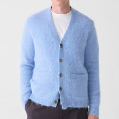 2Pcs Mens Mohair Casuall Knit Cardigan